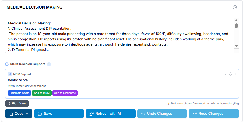 Visual Cards Interface Example