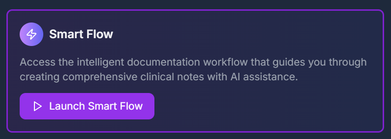 Smart Flow interface showing workflow automation